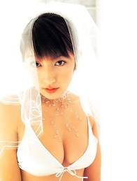 Delicious asian hottie Yoko Kumada dressed in a nurse outfit and a bikini